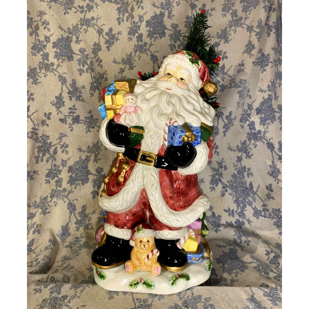 RARE Vintage Giant Santa with Faux Tree A Special Place 1998